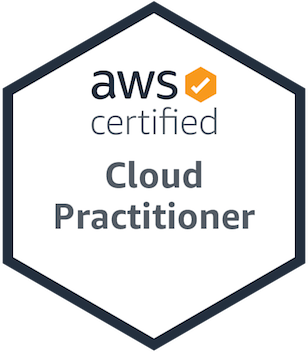 AWS Certified Cloud Practitioner badge